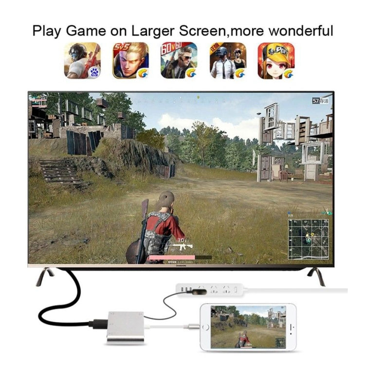 3 in 1 8 핀 to HDMI / VGA / 오디오 어댑터