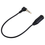 20cm 3.5mm 잭 오디오 수-암 헤드셋 마이크 연장 케이블, 3.5mm 수-암(블랙)