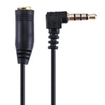 20cm 3.5mm 잭 오디오 수-암 헤드셋 마이크 연장 케이블, 3.5mm 수-암(블랙)