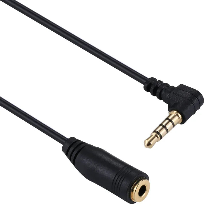 20cm 3.5mm 잭 오디오 수-암 헤드셋 마이크 연장 케이블, 3.5mm 수-암(블랙)