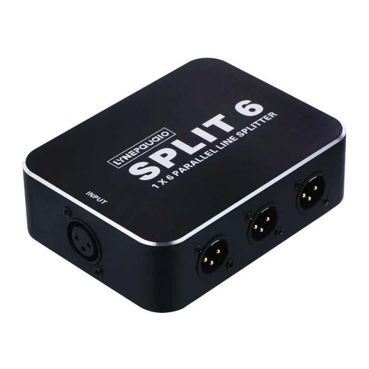 B866 1 XLR Split Horizontal Parallel Distributor, 1 Input and 6 Output
