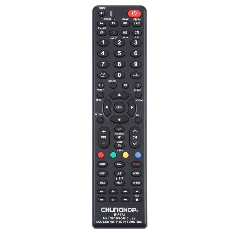 CHUNGHOP E-P912 PANASONIC LED TV / LCD TV / HDTV / 3DTV용 범용 리모컨, PANASONIC TV용