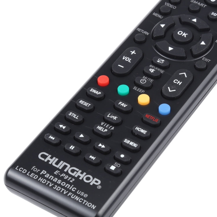 CHUNGHOP E-P912 PANASONIC LED TV / LCD TV / HDTV / 3DTV용 범용 리모컨, PANASONIC TV용