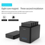 ORICO DS500U3 3.5인치 5베이 자석형 USB 3.0 하드 드라이브 인클로저 블루 LED 표시등 포함, USB 3.0