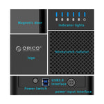 ORICO DS500U3 3.5인치 5베이 자석형 USB 3.0 하드 드라이브 인클로저 블루 LED 표시등 포함, USB 3.0