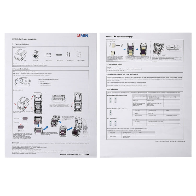 X1 편리한 USB 포트 열 자동 보정 바코드 프린터 슈퍼마켓, 차 가게, 식당용, 최대 지원 열지 크기: 57*30mm