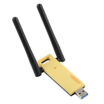 AC1200Mbps 2.4GHz & 5GHz 듀얼 밴드 USB 3.0 와이파이 어댑터 외장 네트워크 카드 2개 외장 안테나 포함, AC1200Mbps USB 3.0
