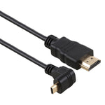 30cm 4K HDMI 수컷-마이크로 HDMI 역각 수컷 금도금 커넥터 어댑터 케이블, 30cm 역각