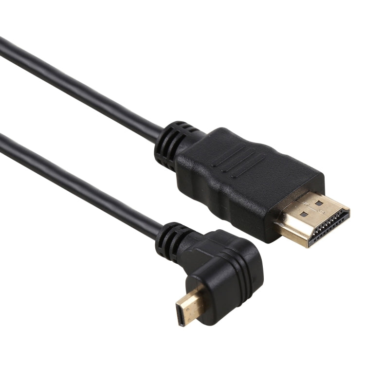 30cm 4K HDMI 수컷-마이크로 HDMI 역각 수컷 금도금 커넥터 어댑터 케이블, 30cm 역각