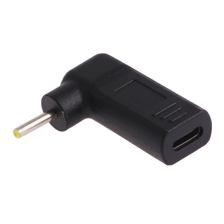 2.5 x 0.7mm 수-USB-C / 타입-C 암 플러그 엘보우 어댑터 커넥터, 2.5 x 0.7mm 엘보우