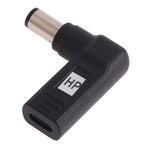 USB-C / Type-C 암-7.4 x 5.0mm 수 플러그 엘보 어댑터 커넥터 HP 노트북용, 7.4 x 5.0mm 엘보 (HP)