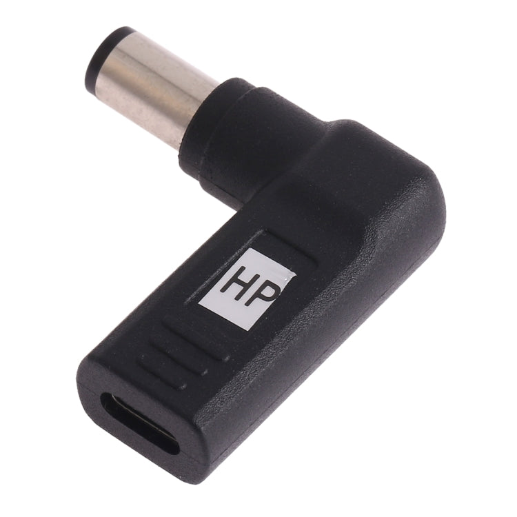 USB-C / Type-C 암-7.4 x 5.0mm 수 플러그 엘보 어댑터 커넥터 HP 노트북용, 7.4 x 5.0mm 엘보 (HP)