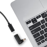 USB-C / Type-C 암-7.4 x 5.0mm 수 플러그 엘보 어댑터 커넥터 HP 노트북용, 7.4 x 5.0mm 엘보 (HP)