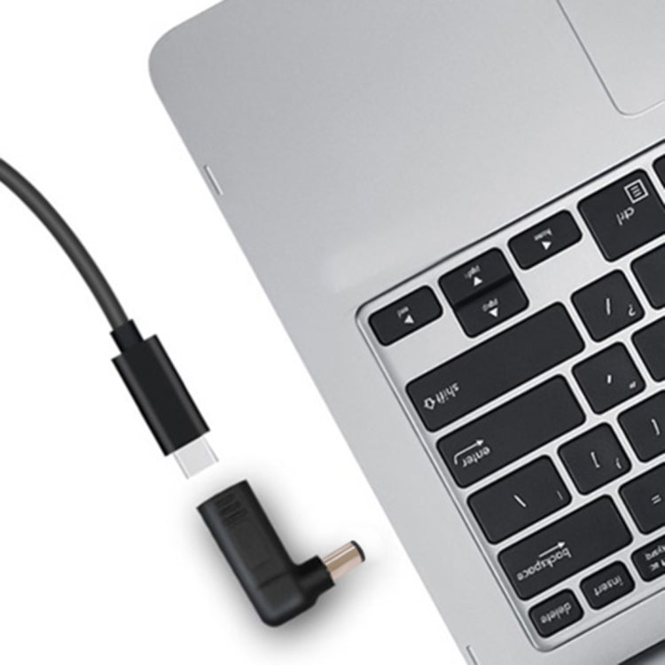 USB-C / Type-C 암-7.4 x 5.0mm 수 플러그 엘보 어댑터 커넥터 HP 노트북용, 7.4 x 5.0mm 엘보 (HP)