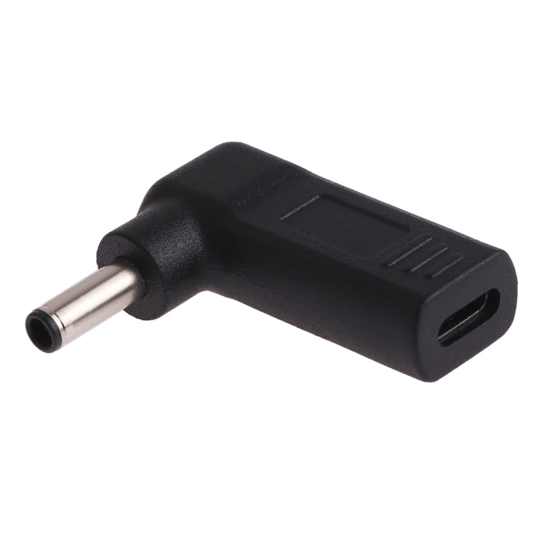 USB-C / Type-C 암컷 to 4.5 x 3.0mm 수컷 플러그 엘보 어댑터 커넥터, 4.5 x 3.0mm 엘보 블랙, 4.5 x 3.0mm 엘보 블루