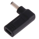 USB-C / Type-C 암컷 to 4.5 x 3.0mm 수컷 플러그 엘보 어댑터 커넥터, 4.5 x 3.0mm 엘보 블랙, 4.5 x 3.0mm 엘보 블루