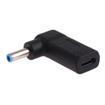 USB-C / Type-C 암컷 to 4.5 x 3.0mm 수컷 플러그 엘보 어댑터 커넥터, 4.5 x 3.0mm 엘보 블랙, 4.5 x 3.0mm 엘보 블루