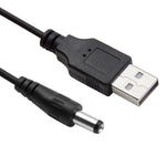 1.5m USB-DC 5.5mm 전원 스프링 코일 케이블, AM-DC 5.5mm, 길이: 1.5m