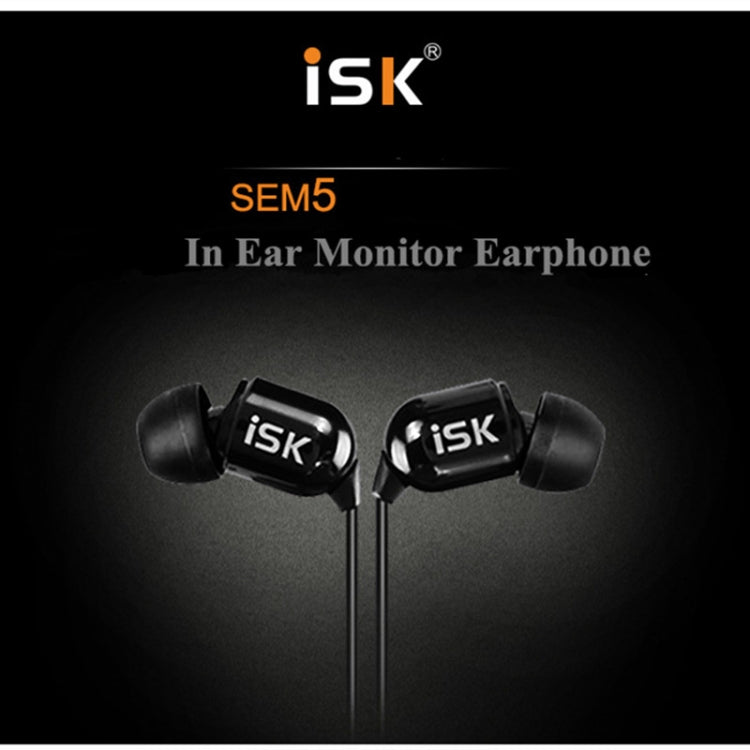 ISK SEM5 3.5mm 하이파이 스테레오 인이어 모니터 이어폰 휴대폰 컴퓨터 네트워크 K송 헤드폰
