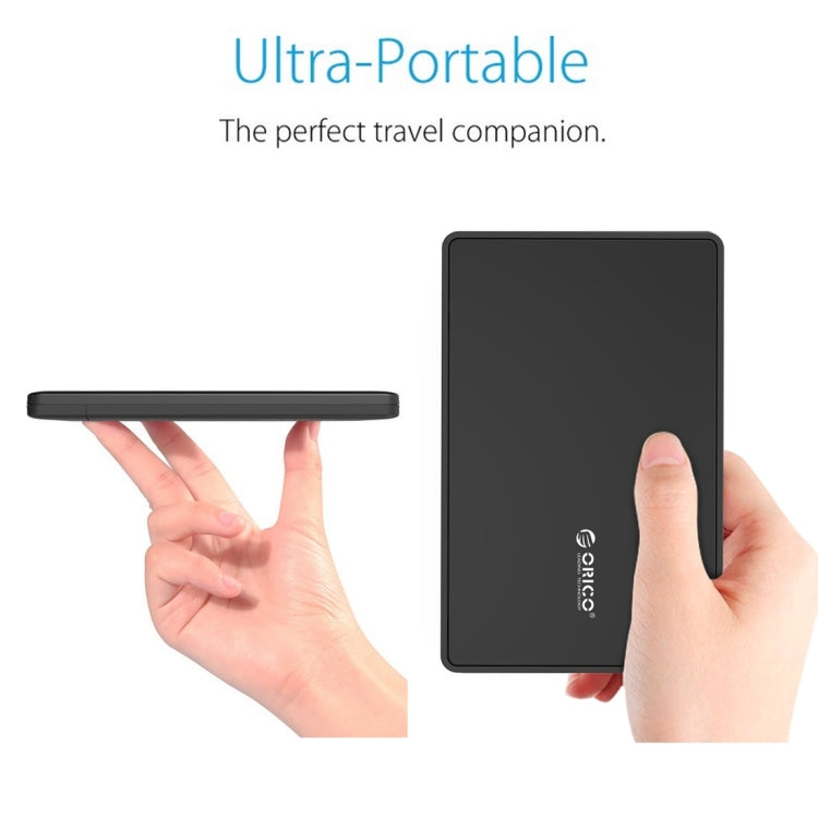 ORICO 2588US3 USB3.0 외장 하드 디스크 박스 2.5인치 SATA HDD / SSD 노트북 PC용 9.5mm