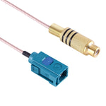 15cm RCA 암-FAKRA Z 타입 암 RG316 케이블 스프링 포함, FAKRA Z