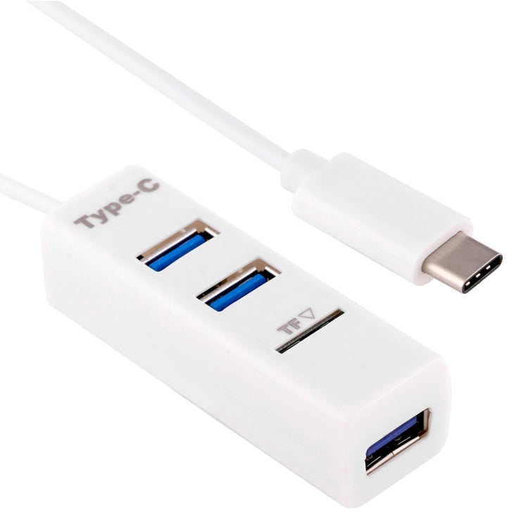 2-in-1 USB 3.1 USB-C / 타입-C to USB 2.0 콤보 3포트 허브 + TF 카드 리더기, 3포트 USB+TF 카드