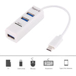 2-in-1 USB 3.1 USB-C / 타입-C to USB 2.0 콤보 3포트 허브 + TF 카드 리더기, 3포트 USB+TF 카드