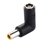 DC 4506 수컷 to DC 7406 암컷 커넥터 전원 어댑터 HP 노트북용, 90도 직각 엘보, DC7909 수컷 to 암컷