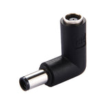 DC 4506 수컷 to DC 7406 암컷 커넥터 전원 어댑터 HP 노트북용, 90도 직각 엘보, DC 7406 수컷 to 암컷