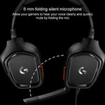 Logitech G331 돌비 7.1 서라운드 사운드 스테레오 접이식 노이즈 감소 경쟁용 게임용 헤드셋, G331