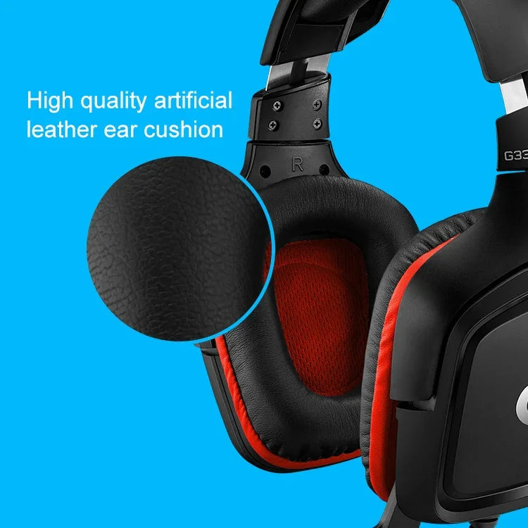 Logitech G331 돌비 7.1 서라운드 사운드 스테레오 접이식 노이즈 감소 경쟁용 게임용 헤드셋, G331