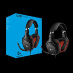 Logitech G331 돌비 7.1 서라운드 사운드 스테레오 접이식 노이즈 감소 경쟁용 게임용 헤드셋, G331