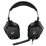 Logitech G431 돌비 7.1 서라운드 사운드 스테레오 접이식 노이즈 감소 경쟁용 게임용 헤드셋, G431