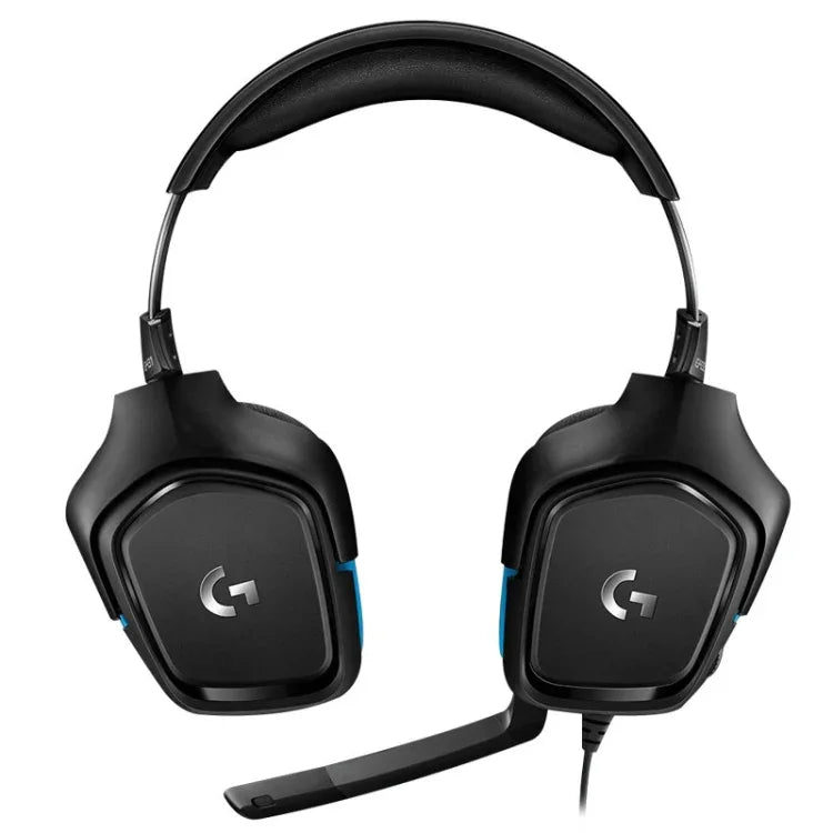 Logitech G431 돌비 7.1 서라운드 사운드 스테레오 접이식 노이즈 감소 경쟁용 게임용 헤드셋, G431