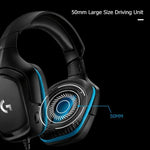 Logitech G431 돌비 7.1 서라운드 사운드 스테레오 접이식 노이즈 감소 경쟁용 게임용 헤드셋, G431