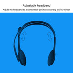 로지텍 H110 듀얼 3.5mm 오디오 플러그 스테레오 헤드셋, H110