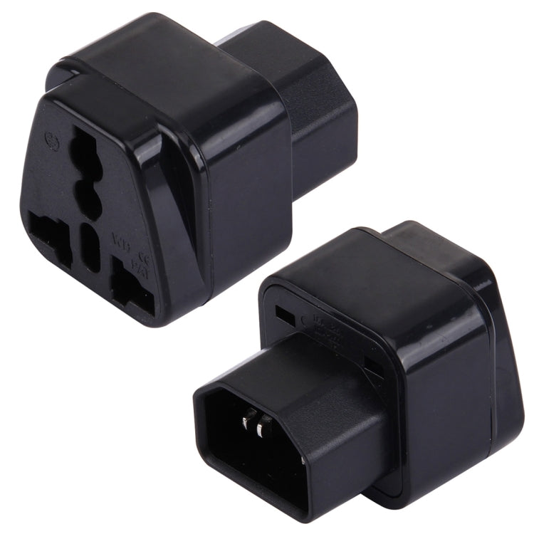 WD-320 휴대용 범용 플러그 → C13-C14 소켓 어댑터 전원 여행용 변환기, C13-C14 소켓