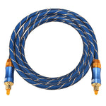 EMK LSYJ-A 2m OD6.0mm 금도금 메탈 헤드 토스링크 수컷 to 수컷 디지털 광 오디오 케이블, 길이: 2m