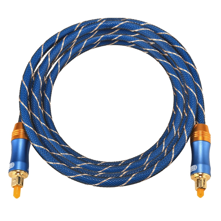 EMK LSYJ-A 2m OD6.0mm 금도금 메탈 헤드 토스링크 수컷 to 수컷 디지털 광 오디오 케이블, 길이: 2m