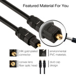 EMK 1m OD4.0mm 토스링크 수컷 to 수컷 디지털 광 오디오 케이블, 길이: 1m