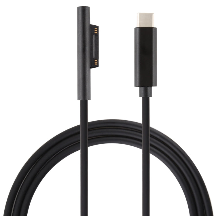 USB-C / 타입-C 6핀 자석 수 노트북 전원 충전 케이블 마이크로소프트 서피스 프로 7 / 6 / 5용, 케이블 길이: 약 1.5m, 마이크로소프트 서피스 프로 7 / 6 / 5용