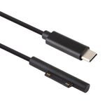 USB-C / 타입-C 6핀 자석 수 노트북 전원 충전 케이블 마이크로소프트 서피스 프로 7 / 6 / 5용, 케이블 길이: 약 1.5m, 마이크로소프트 서피스 프로 7 / 6 / 5용