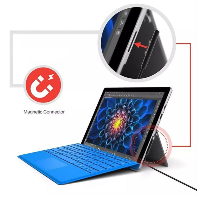 USB-C / 타입-C 6핀 자석 수 노트북 전원 충전 케이블 마이크로소프트 서피스 프로 7 / 6 / 5용, 케이블 길이: 약 1.5m, 마이크로소프트 서피스 프로 7 / 6 / 5용