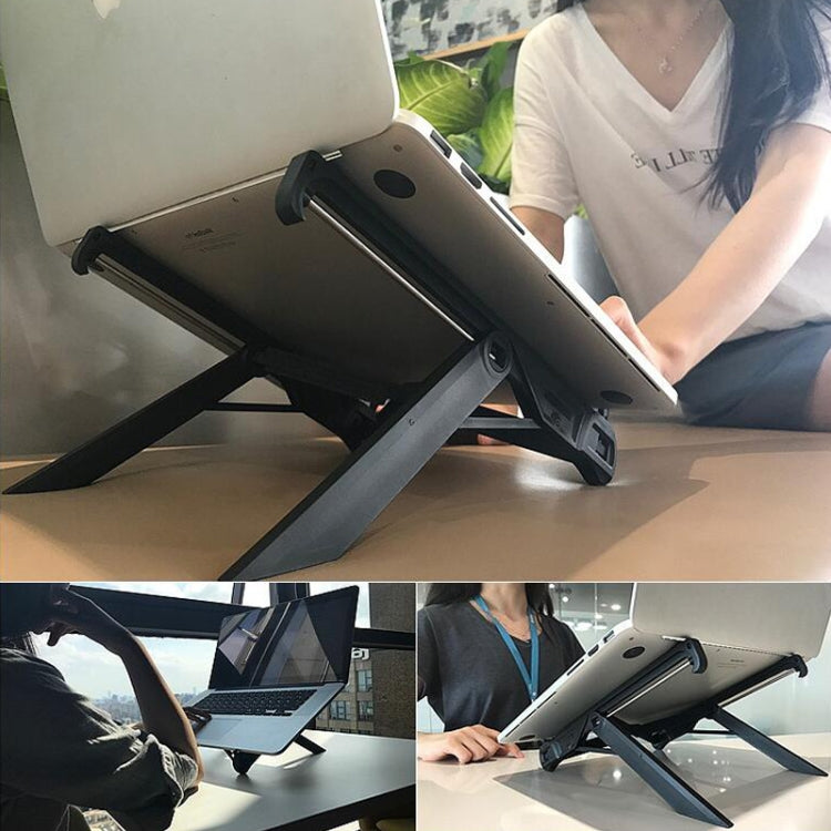 NEXSTAND 노트북 높이 연장 홀더 스탠드 접이식 휴대용 컴퓨터 열 방출 브래킷, 크기: 27x3.9x3.6cm