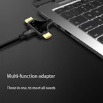 D62A DisplayPort + Mini DP + HDMI 수컷 to HDMI 암컷 3 in 1 어댑터, D62A