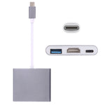 USB-C / Type-C 3.1 수컷 to USB-C / Type-C 3.1 암컷 & HDMI 암컷 & USB 3.0 암컷 어댑터, Type-C+USB+HDMI (J), Type-C+USB+HDMI (G), Type-C+USB+HDMI (B), Type-C+USB+HDMI (S)