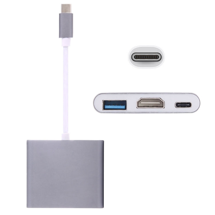 USB-C / Type-C 3.1 수컷 to USB-C / Type-C 3.1 암컷 & HDMI 암컷 & USB 3.0 암컷 어댑터, Type-C+USB+HDMI (J), Type-C+USB+HDMI (G), Type-C+USB+HDMI (B), Type-C+USB+HDMI (S)
