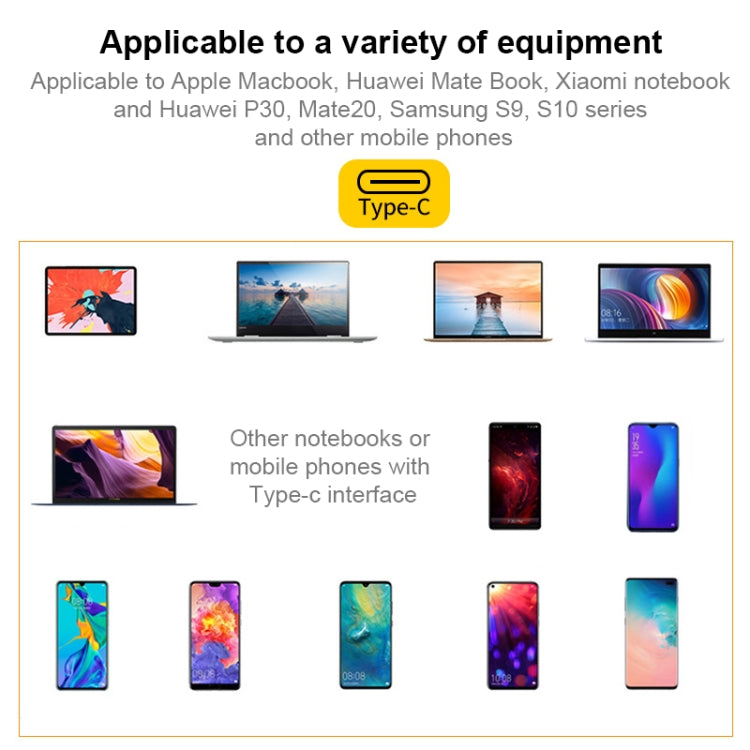 V125 USB-C / Type-C 수컷 to PD + HDMI + USB 3.0 암컷 3-in-1 컨버터, 3-in-1