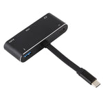 V126 USB-C / Type-C 수컷 to PD + HDMI + VGA + 오디오 + USB 3.0 암컷 5-in-1 컨버터, 5-in-1