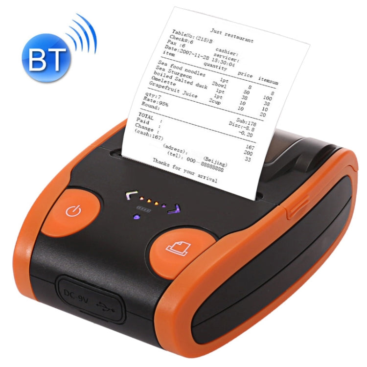 QS-5806 휴대용 58mm 블루투스 POS 영수증 열 프린터, QS-5806-E, QS-5806-H